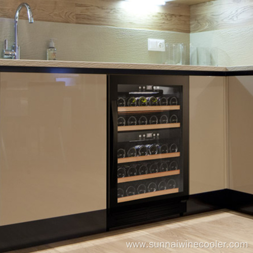 Storage cabinet 2 zones undercounter wine cooler freezer